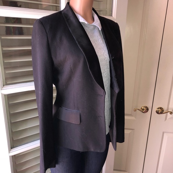 GOD SAVE LA| black blazer with satin lapels| L - Picture 3 of 8